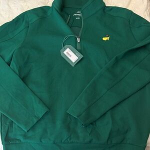 Masters Green Half-Zip Sweater